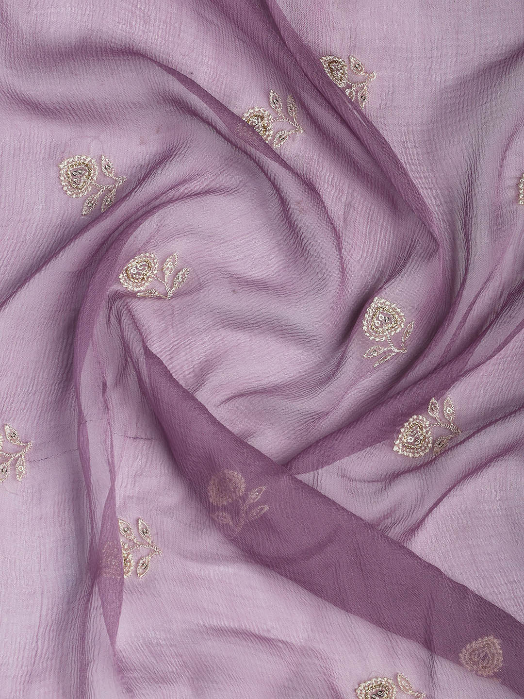 Embroidered Organza Unstitched Suit Piece With Dupatta