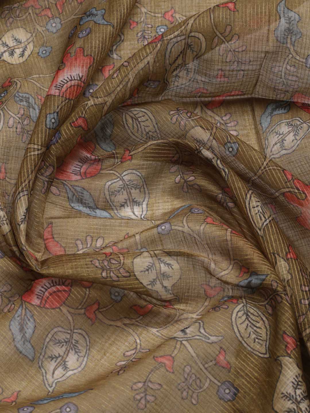 Neck Embroidery Tissue Unstitched Suit Piece With Dupatta