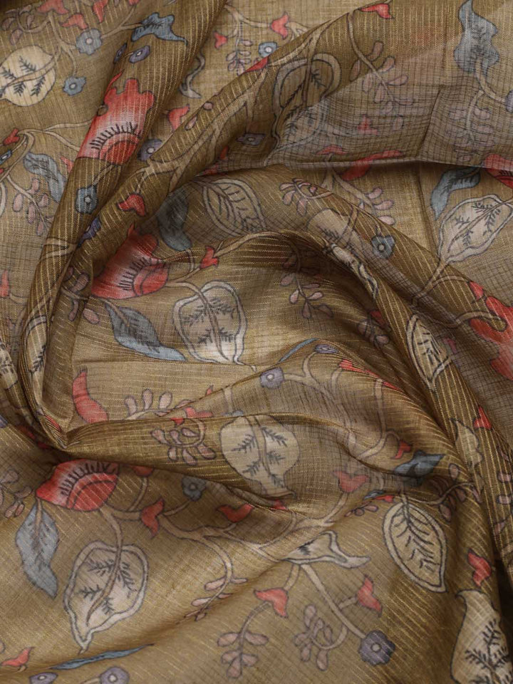 Neck Embroidery Tissue Unstitched Suit Piece With Dupatta