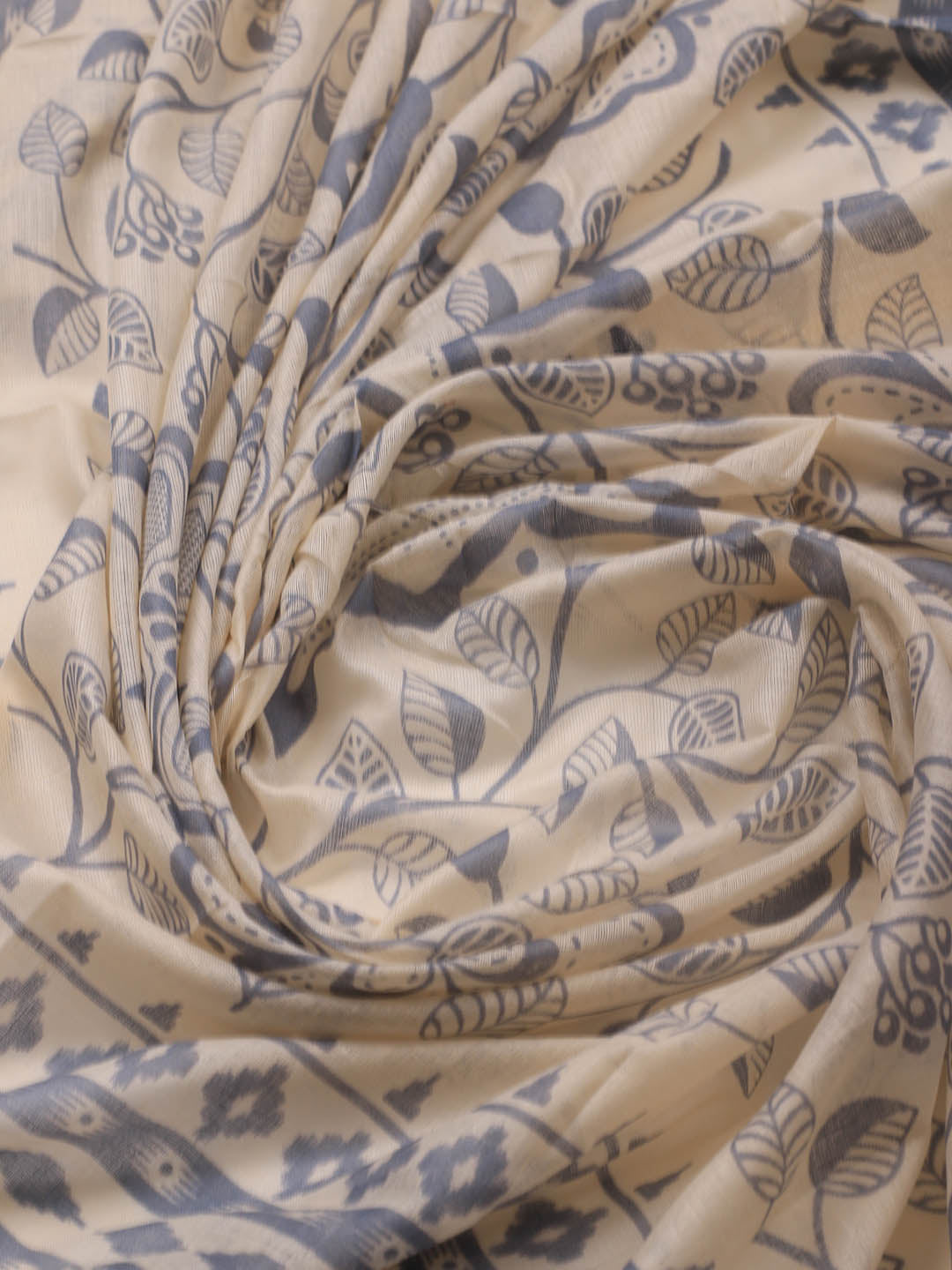 Printed Cotton Blend Unstitched Suit With Dupatta