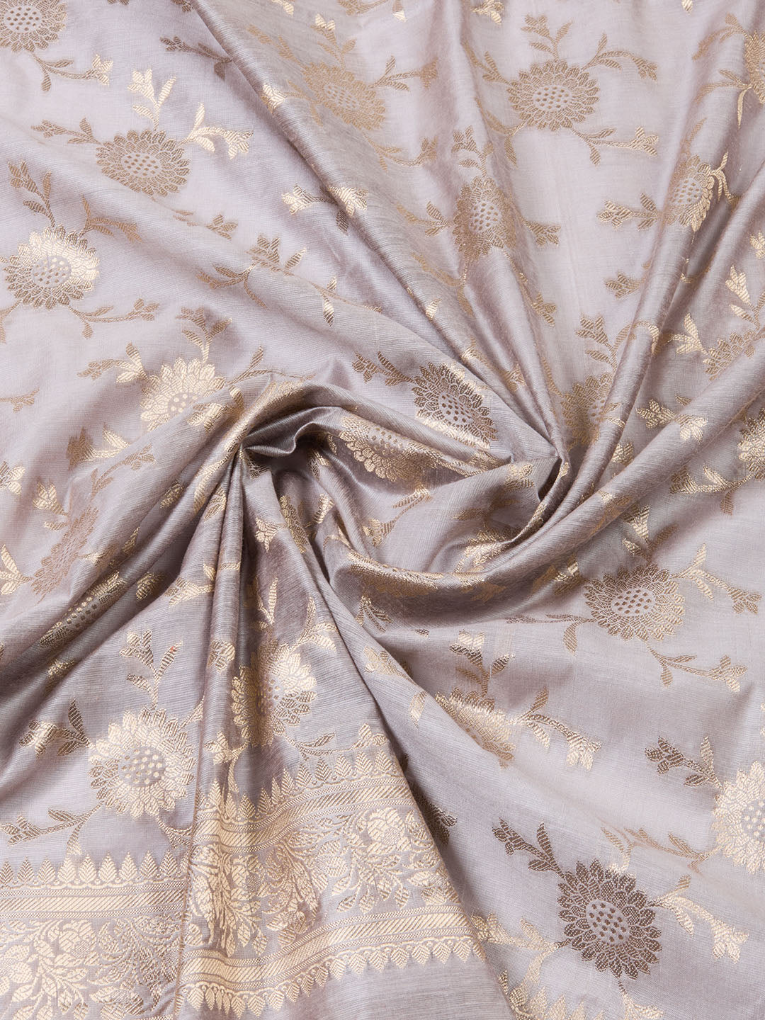 Woven Chanderi Unstitched Suit With Dupatta