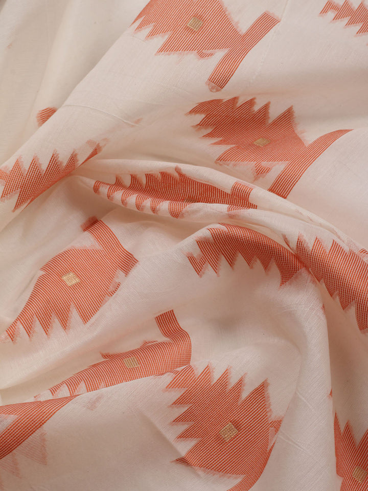 Jamdani Chanderi Unstitched Suit Piece With Dupatta