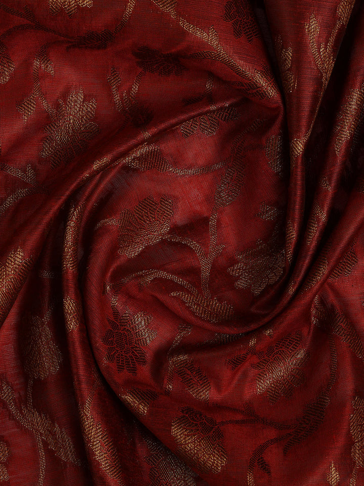 Banarasi Chanderi Unstitched Suit With Dupatta