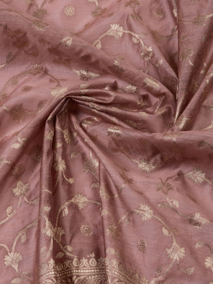 Woven Chanderi Unstitched Suit With Dupatta