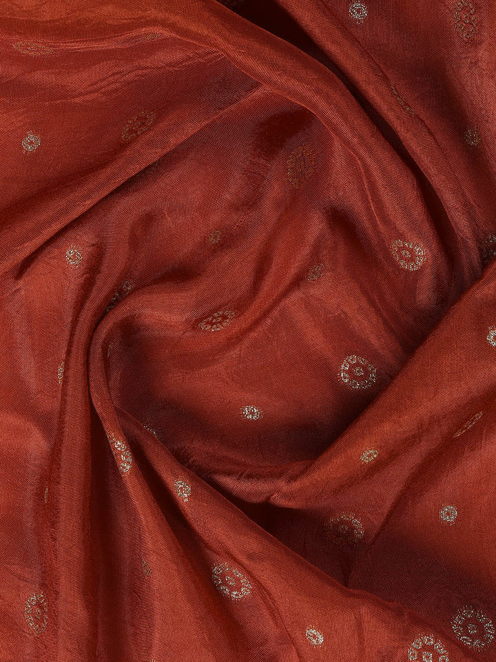 Embroidered Art Silk Unstitched Suit Piece With Dupatta