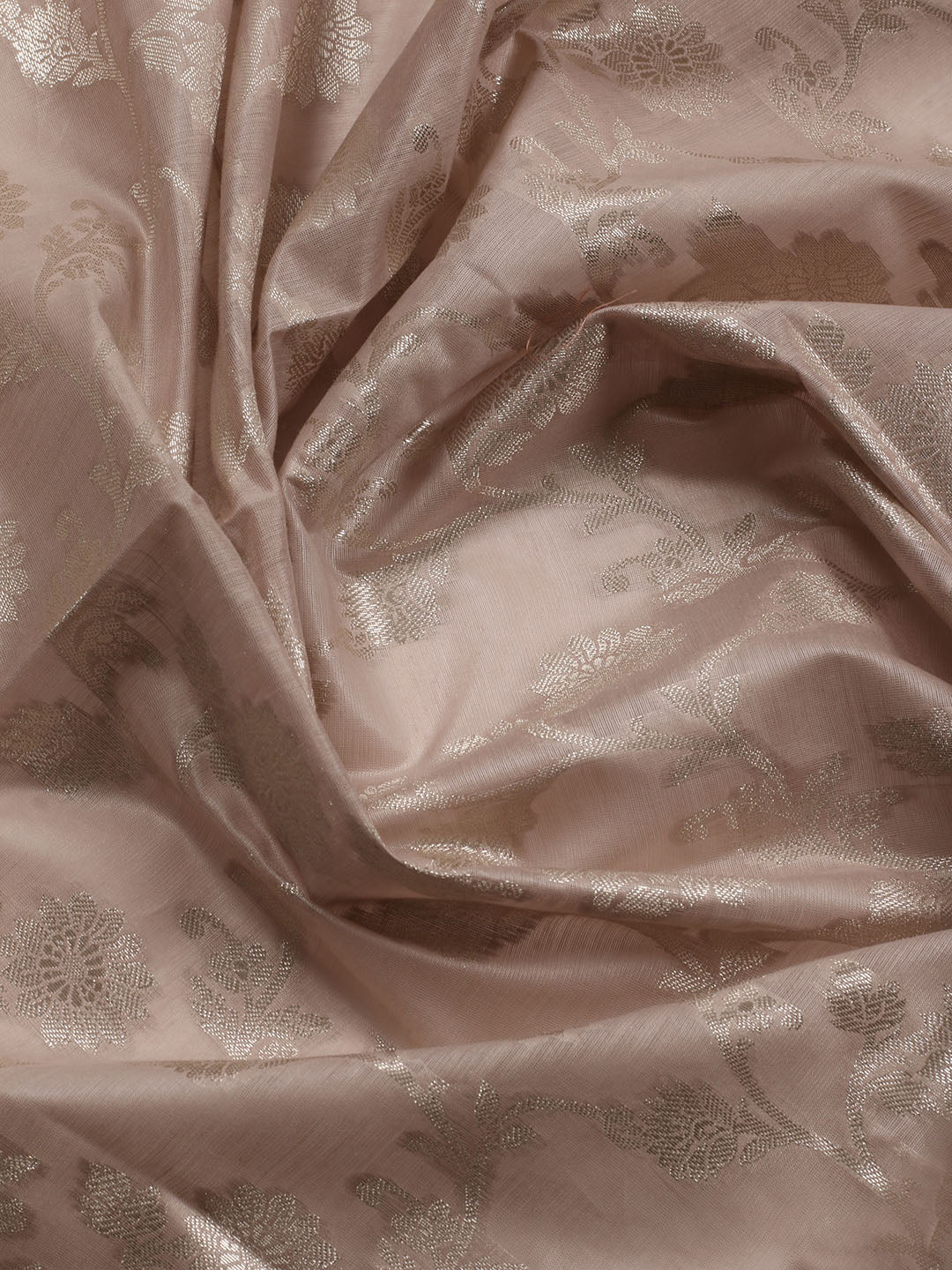 Woven Chanderi Unstitched Suit With Dupatta