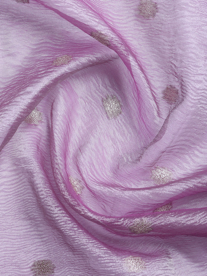 Woven Tissue Unstitched Suit With Dupatta