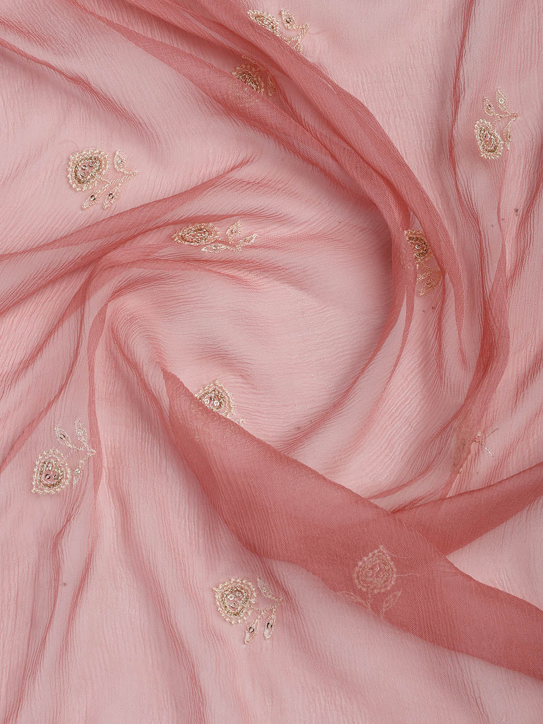 Embroidered Organza Unstitched Suit Piece With Dupatta