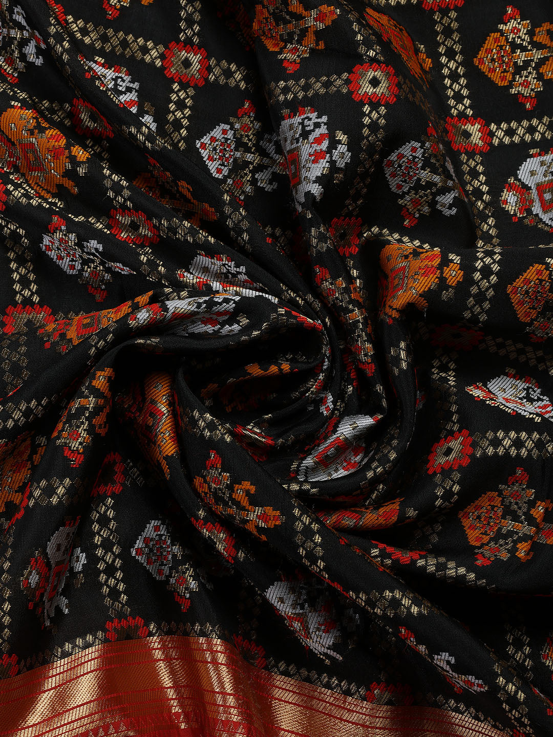 Embroidered Chanderi Unstitched Suit With Dupatta