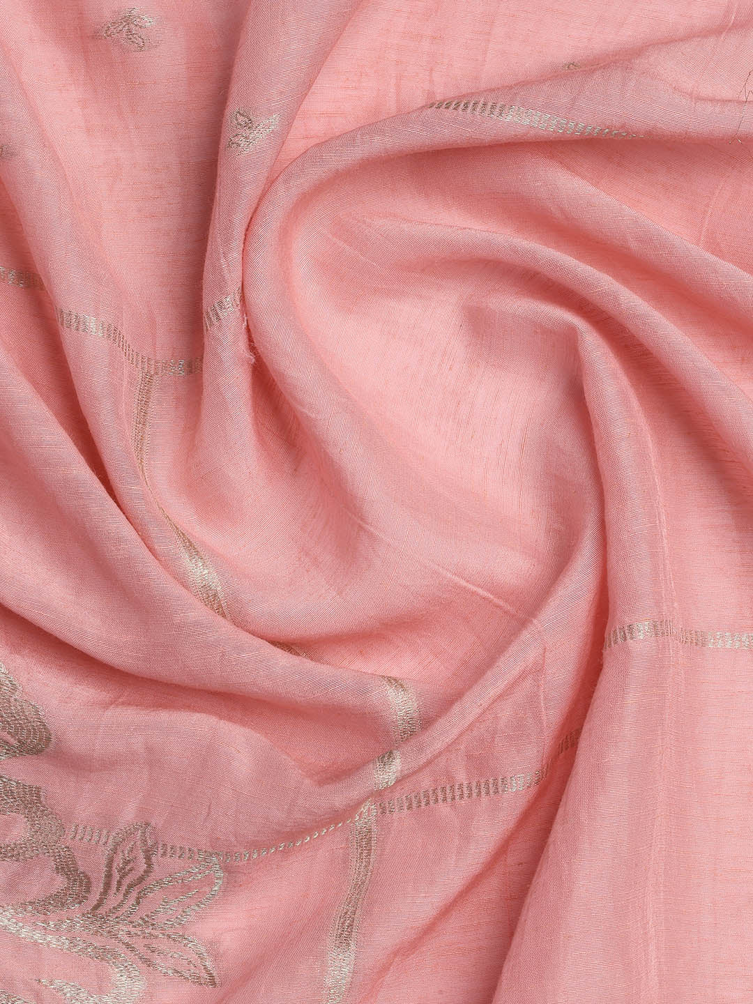 Embroidery Linen Unstitched Suit With Dupatta