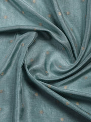 Embroidered Chanderi Unstitched Suit Piece With Dupatta
