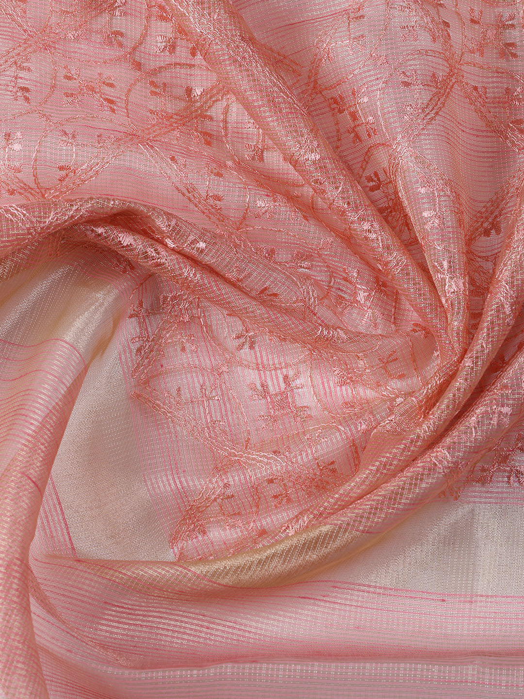 Woven Tissue Unstitched Suit With Dupatta