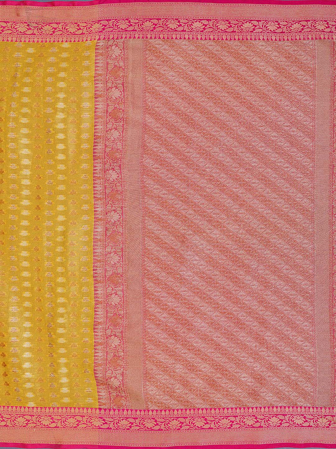Zari Jaal Cotton Woven Saree