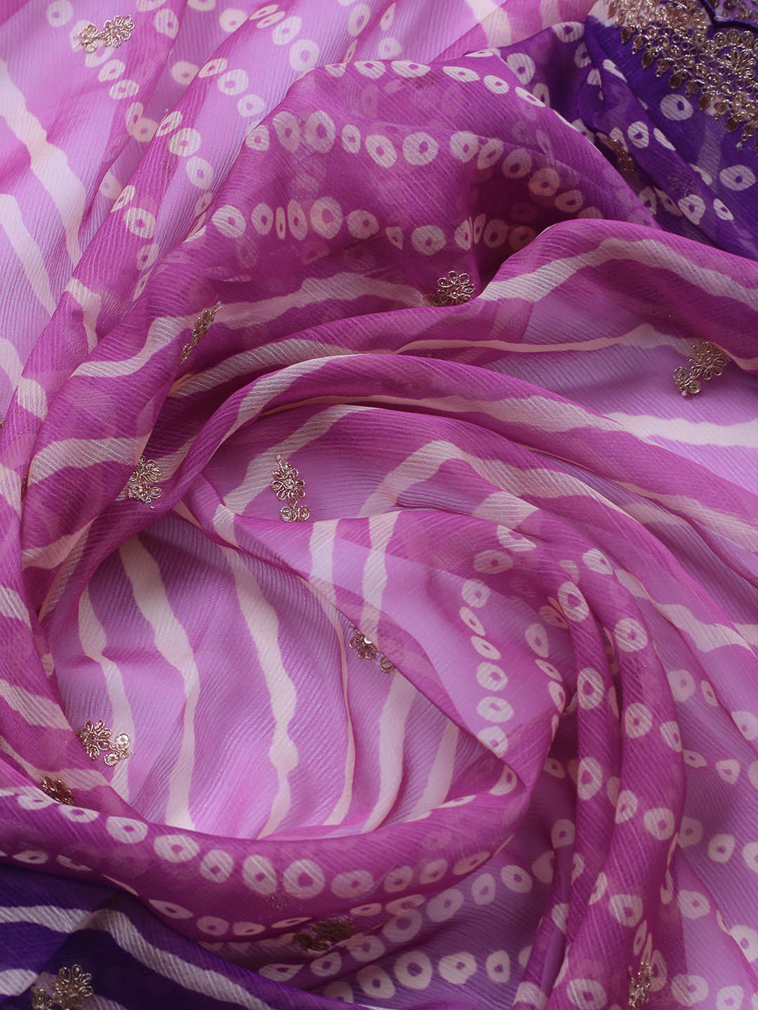 Embroidered Art Silk Unstitched Suit Piece With Dupatta