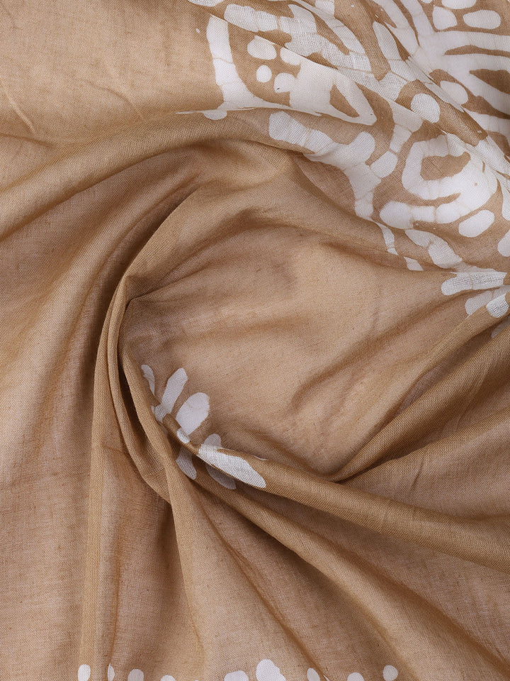Printed Cotton Blend Unstitched Suit With Dupatta