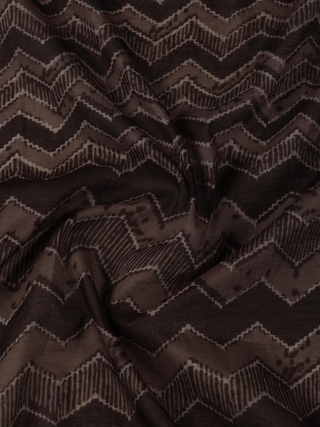 Printed Chanderi Unstitched Suit Piece With Dupatta