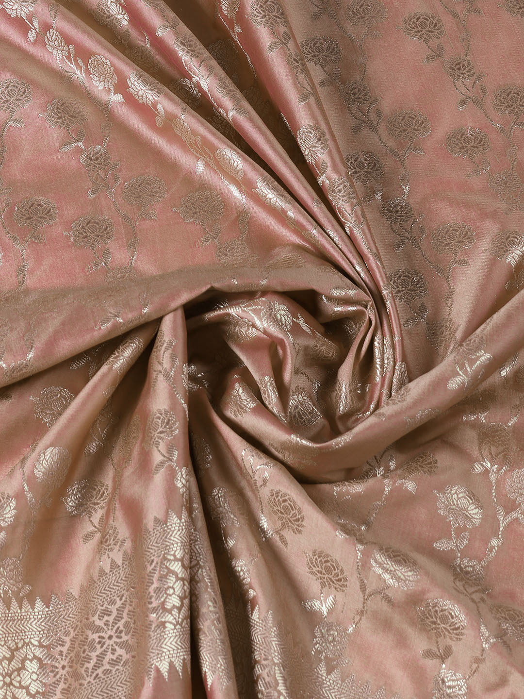 Woven Chanderi Unstitched Suit Piece With Dupatta