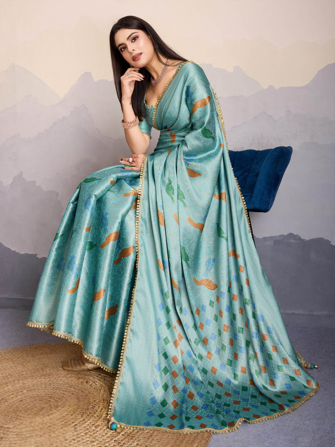 Printed Art Silk Saree