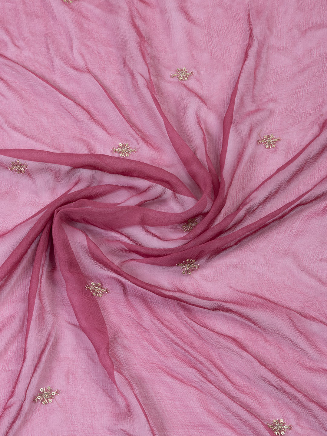 Neck Embroidered Tissue Unstitched Suit With Dupatta