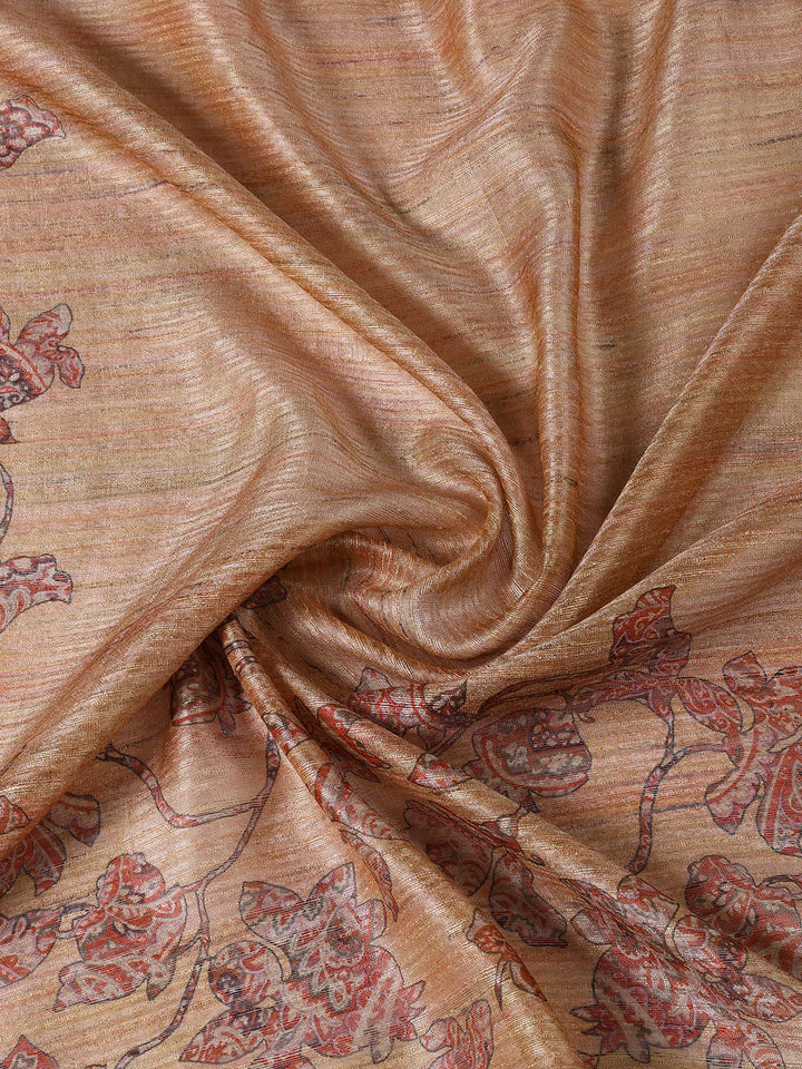 Kantha Work Chanderi Unstitched Suit With Dupatta