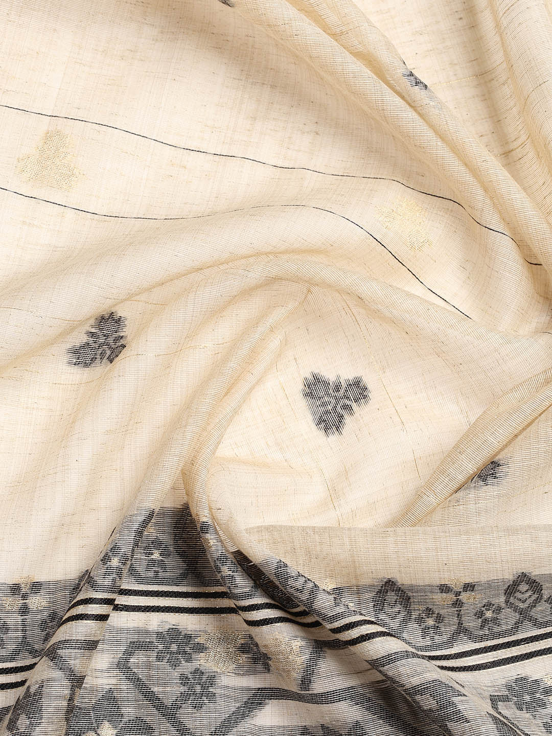 Embroidered Cotton Blend Unstitched Suit Piece With Dupatta