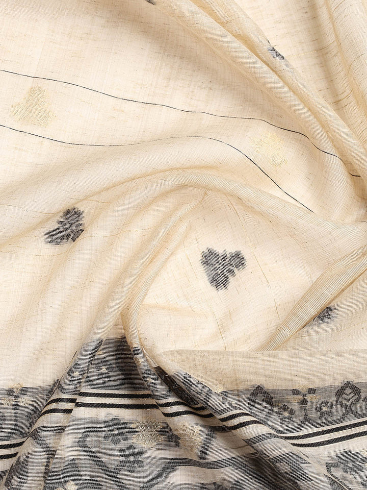 Embroidered Cotton Blend Unstitched Suit Piece With Dupatta