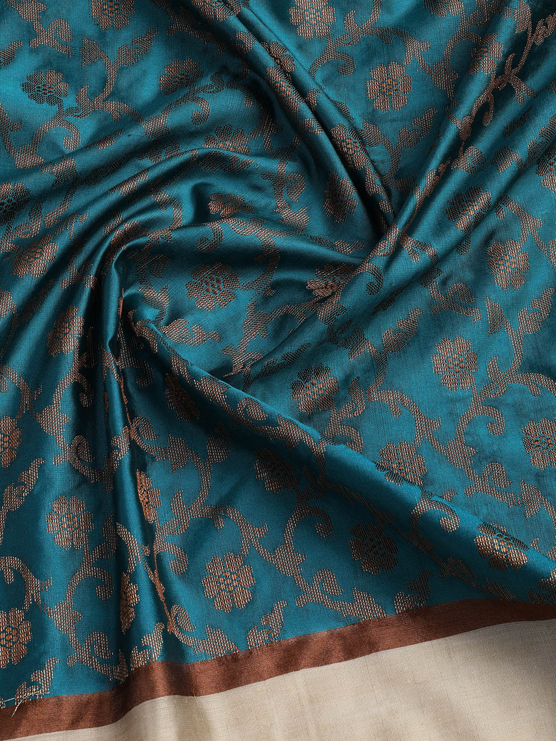 Woven Chanderi Unstitched Suit With Dupatta