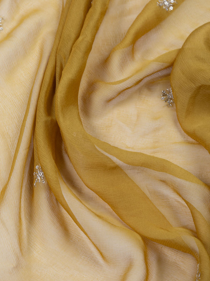 Neck Embroidered Tissue Unstitched Suit With Dupatta