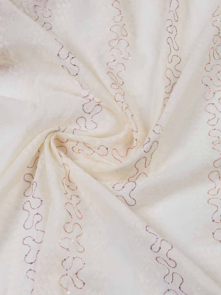 Neck Embroidery Cotton Unstitched Suit With Dupatta
