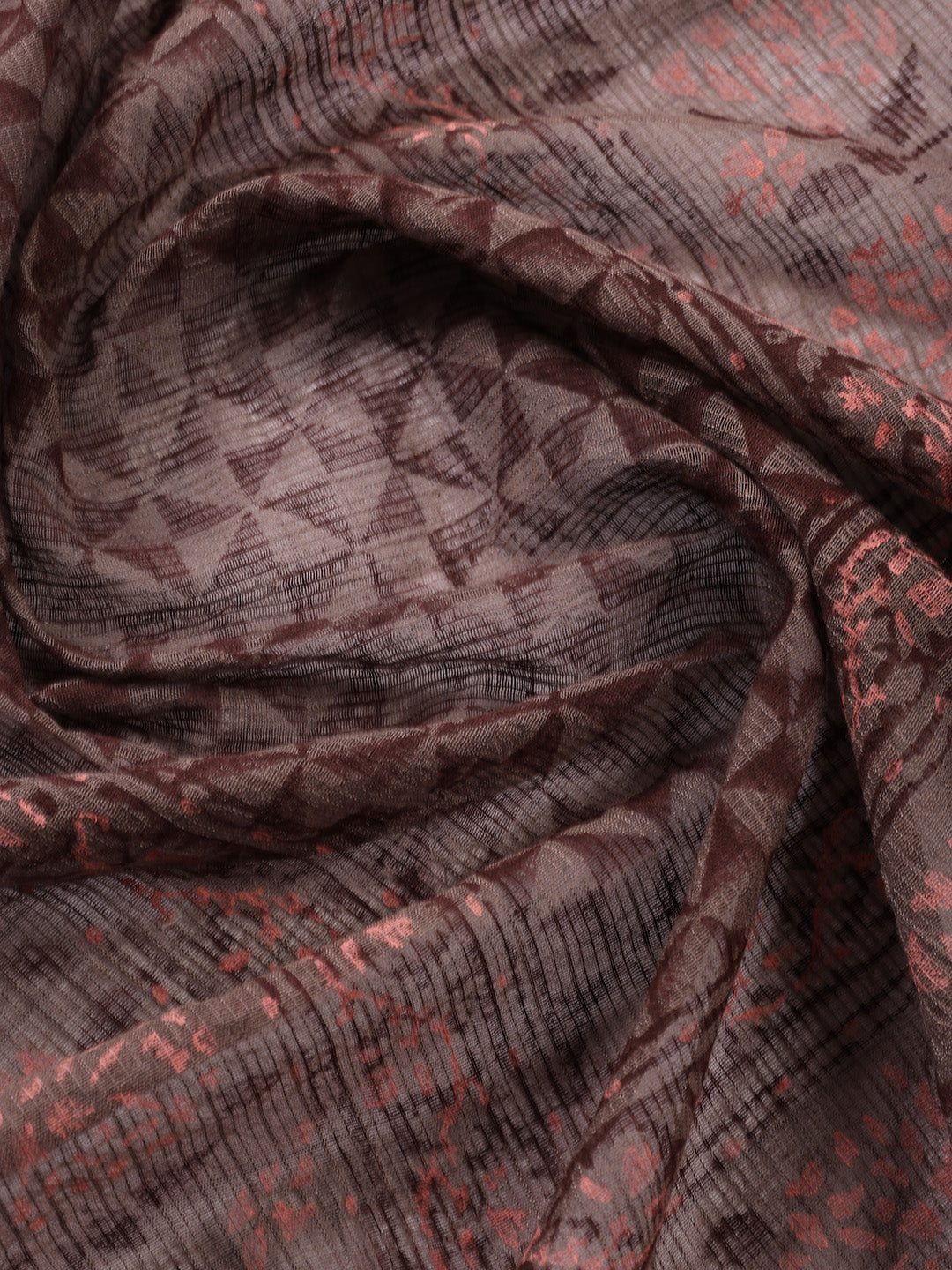Printed Cotton Blend Unstitched Suit With Dupatta