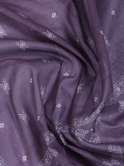 Neck Work Cotton Blend Unstitched Suit With Dupatta