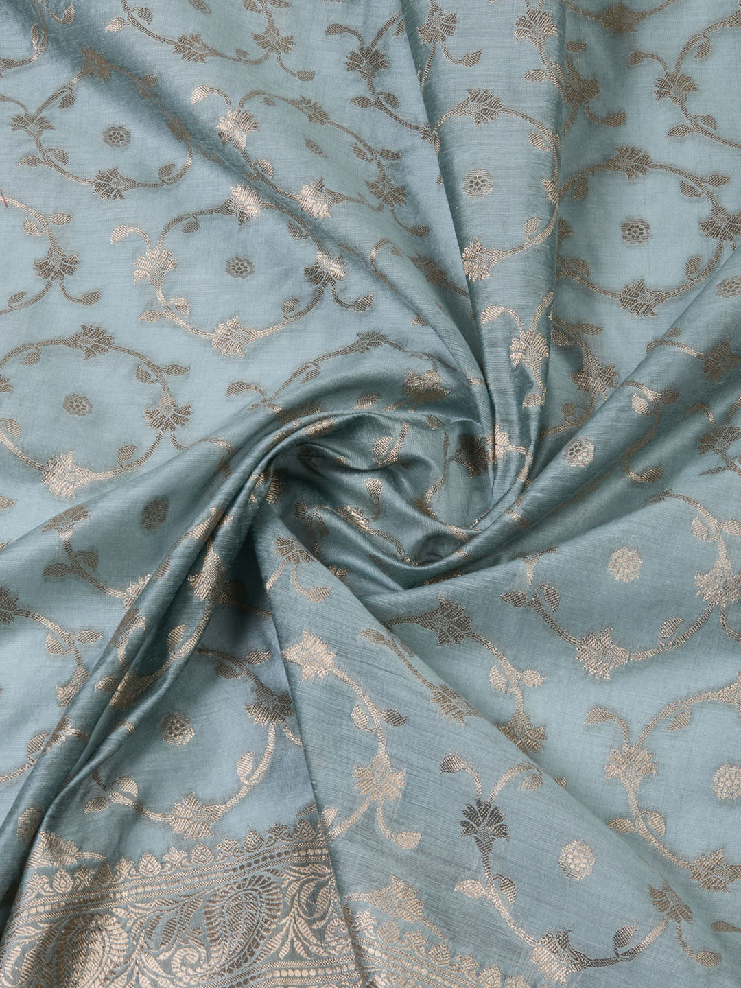Woven Chanderi Unstitched Suit With Dupatta