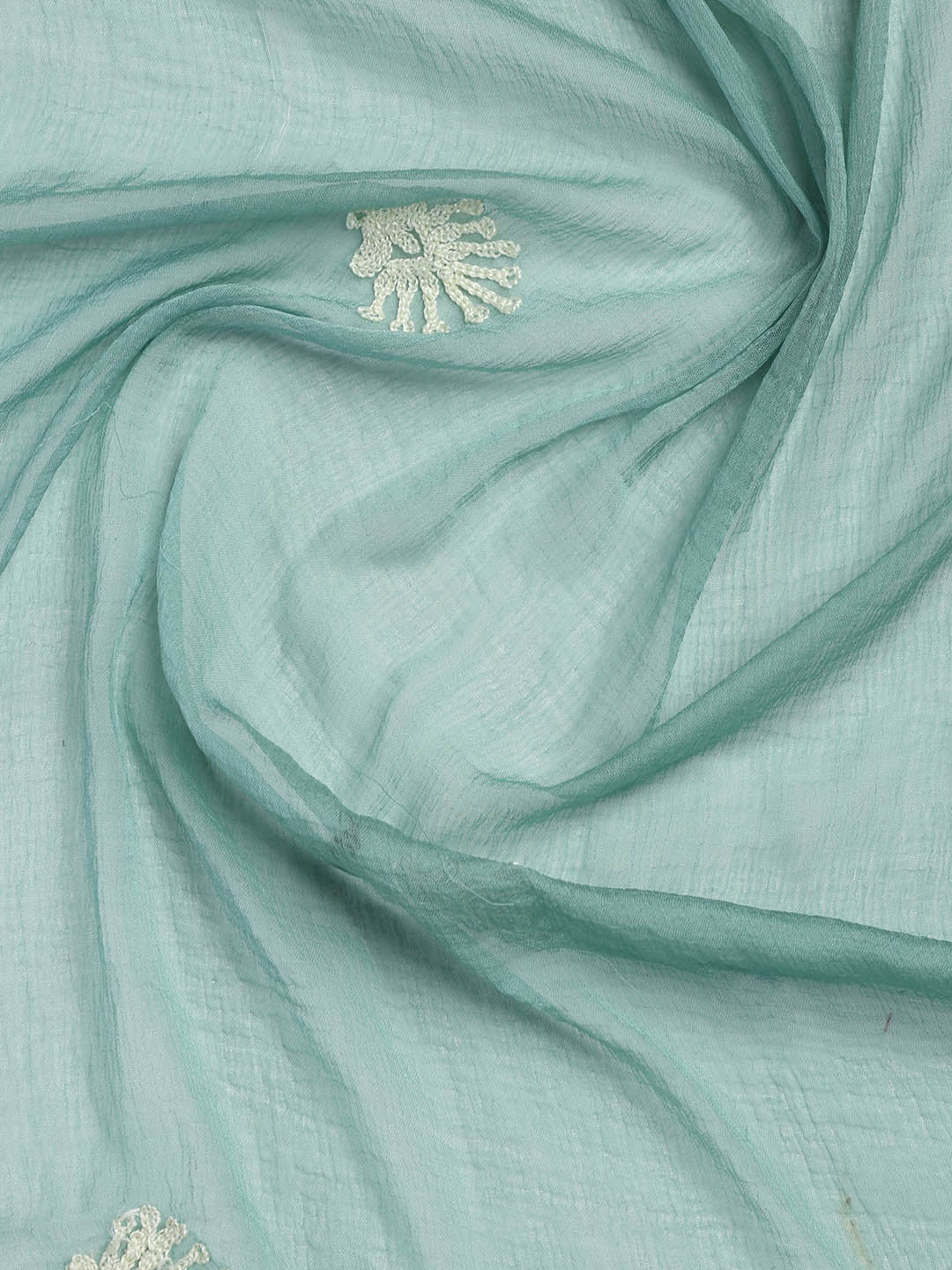 Cotton Blend Unstitched Suit Piece With Dupatta