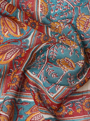 Printed Cotton Blend Unstitched Suit With Dupatta
