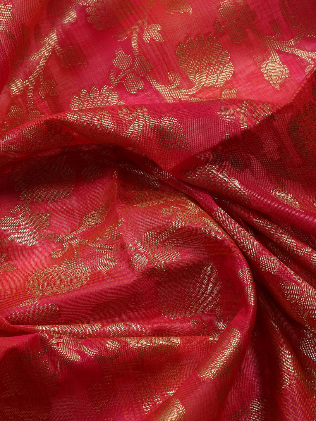 Woven Chanderi Unstitched Suit With Dupatta