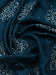 Woven Art Silk Unstitched Suit Piece With Dupatta