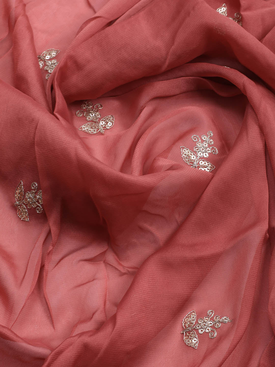 Zari Jaal Art Silk Unstitched Suit Piece With Dupatta