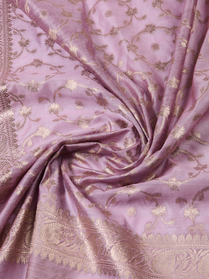 Woven Chanderi Unstitched Suit With Dupatta