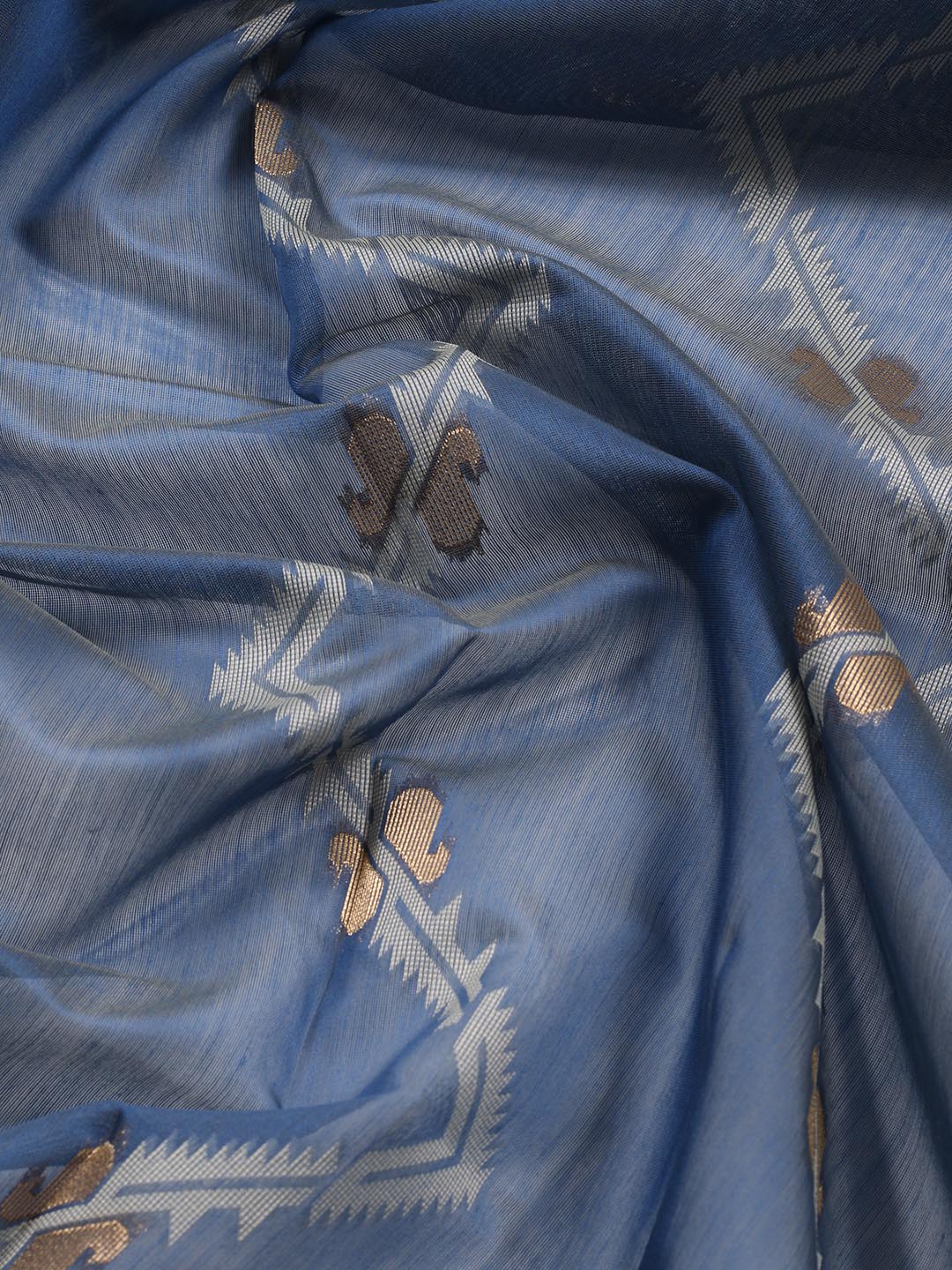 Jamdani Chanderi Unstitched Suit Piece With Dupatta
