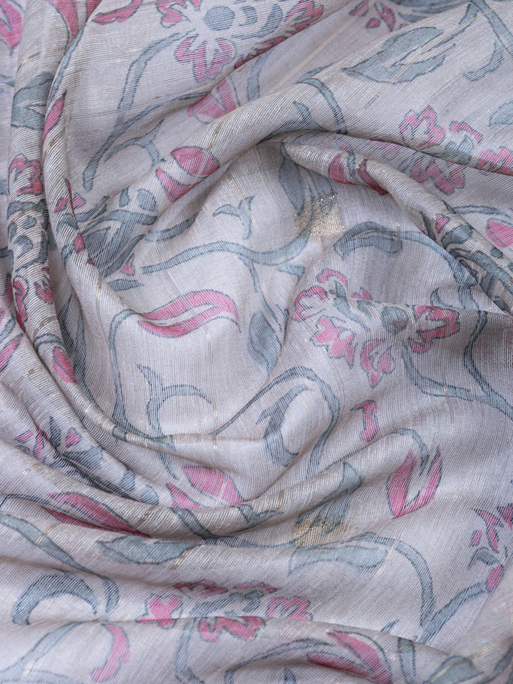 Woven Tissue Unstitched Suit With Dupatta