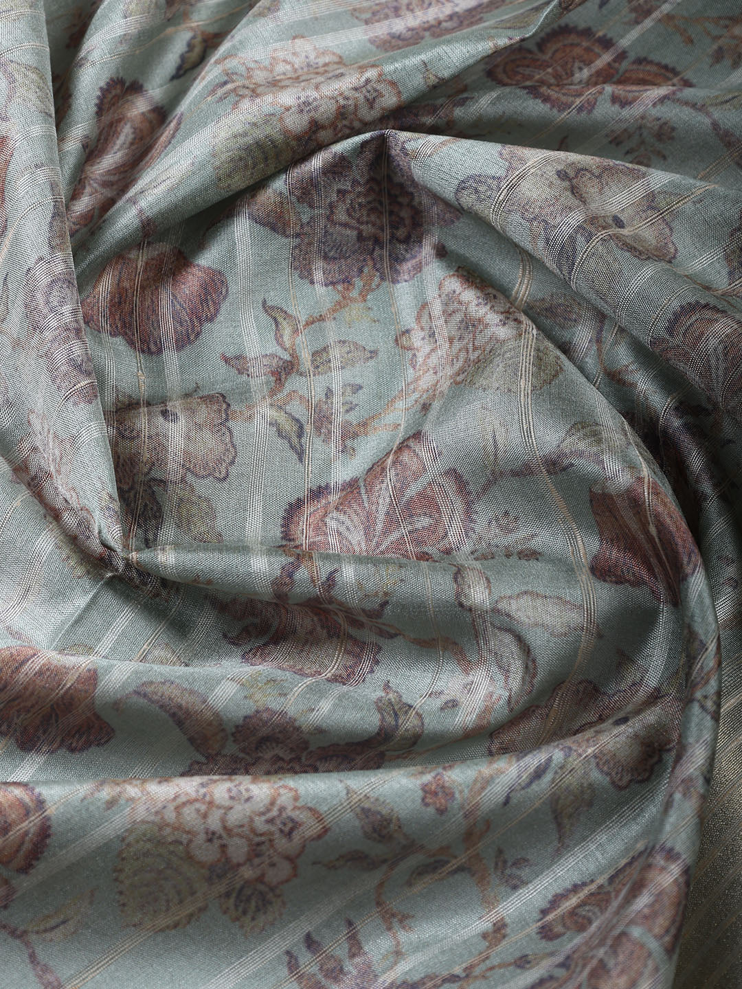 Neck Embroidered Tissue Unstitched Suit With Dupatta