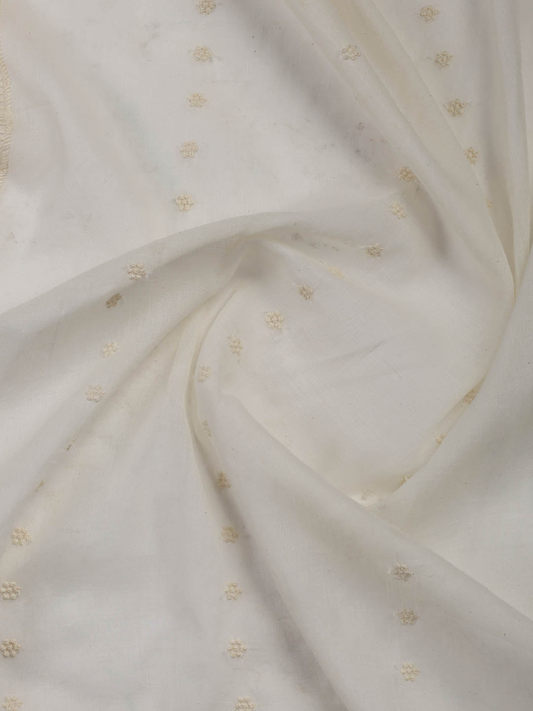 Woven Embroidered Cotton Blend Unstitched Suit With Dupatta