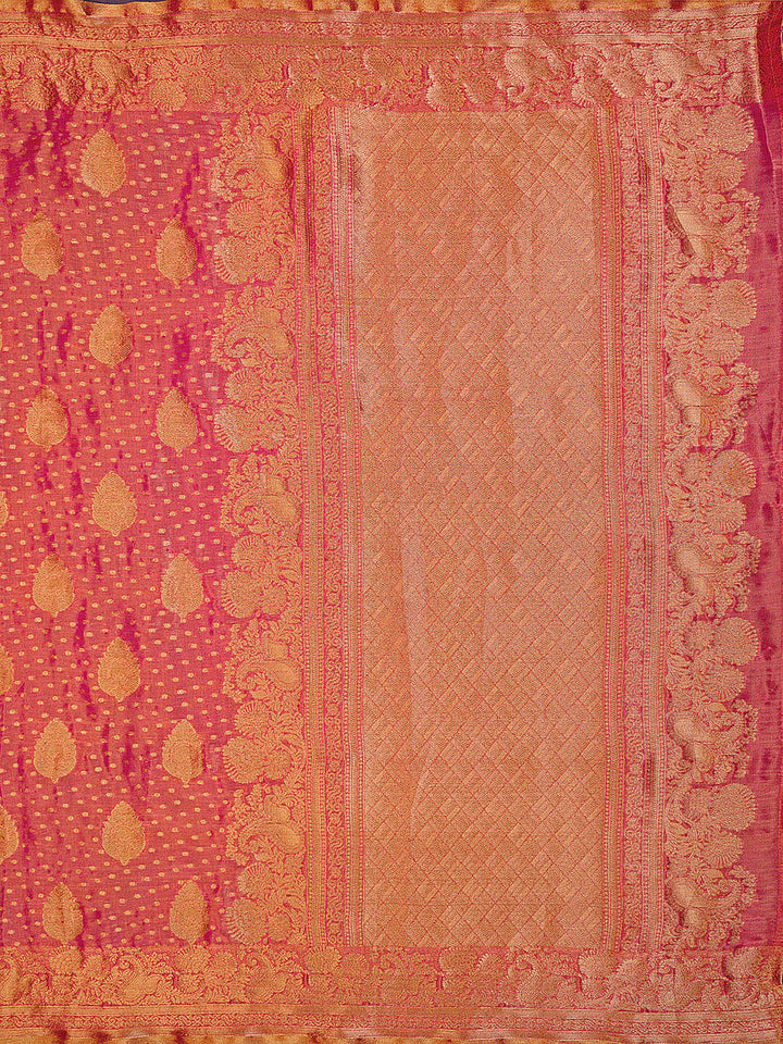 Zari Jaal Cotton Woven Saree