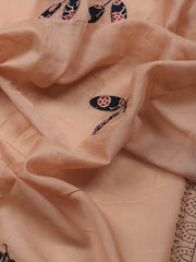 Printed Cotton Blend Unstitched Suit With Dupatta