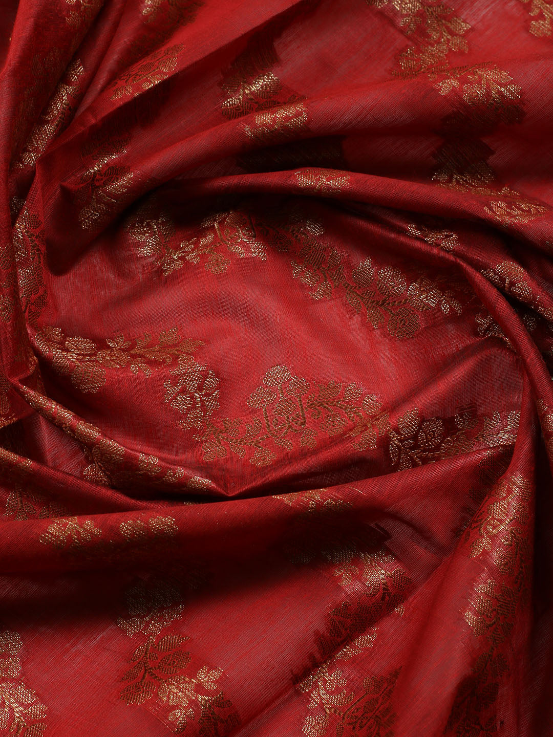 Woven Chanderi Unstitched Suit Piece With Dupatta