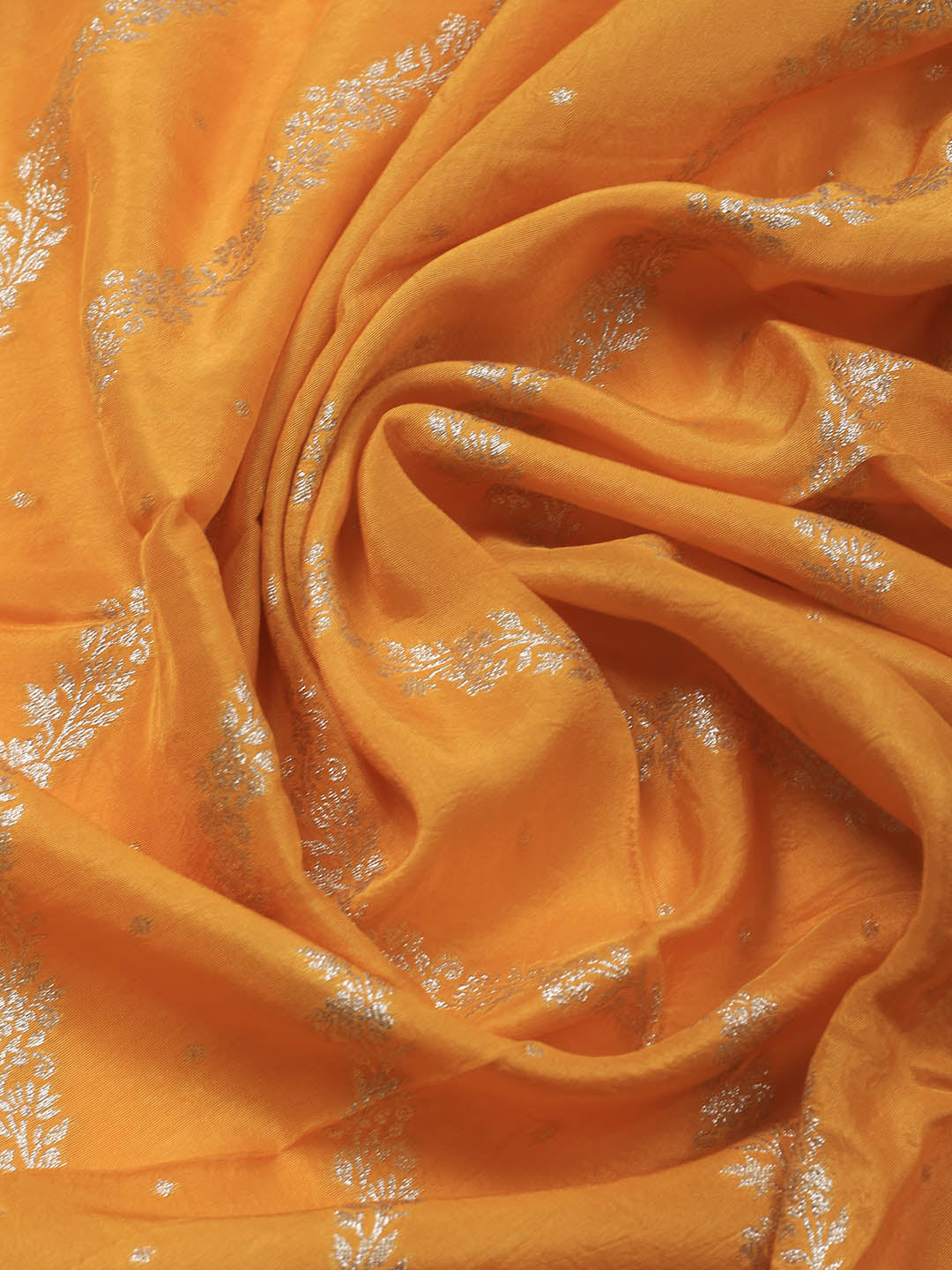 Embroidery Chanderi Unstitched Suit With Dupatta