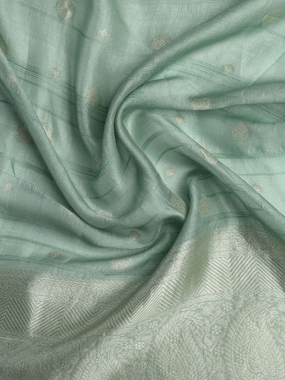 Embroidery Art Silk Unstitched Suit With Dupatta