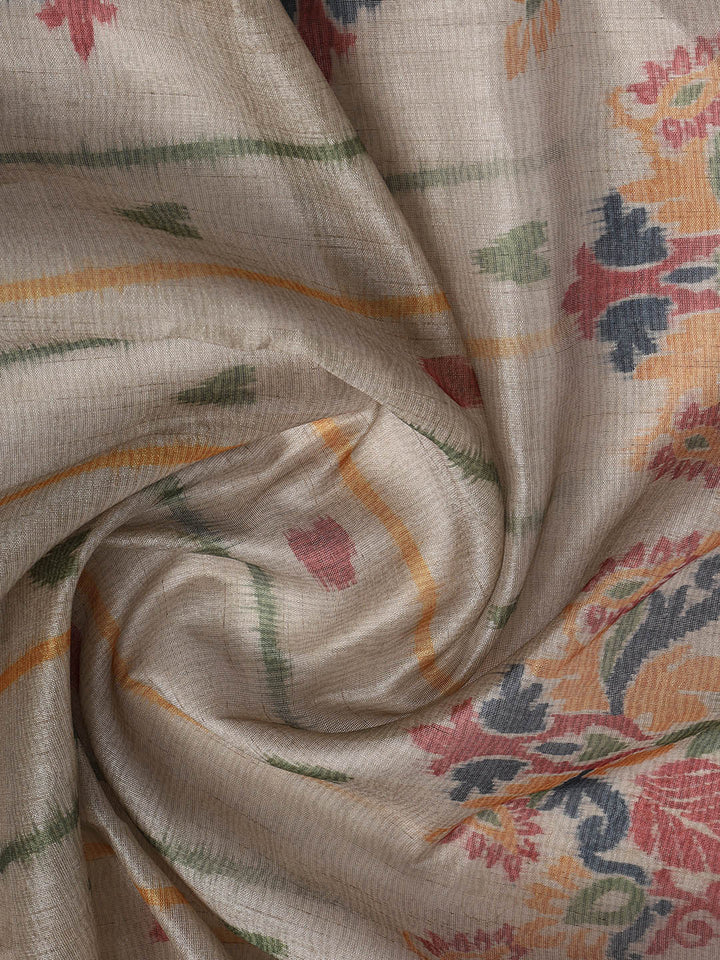 Woven Chanderi Unstitched Suit With Dupatta