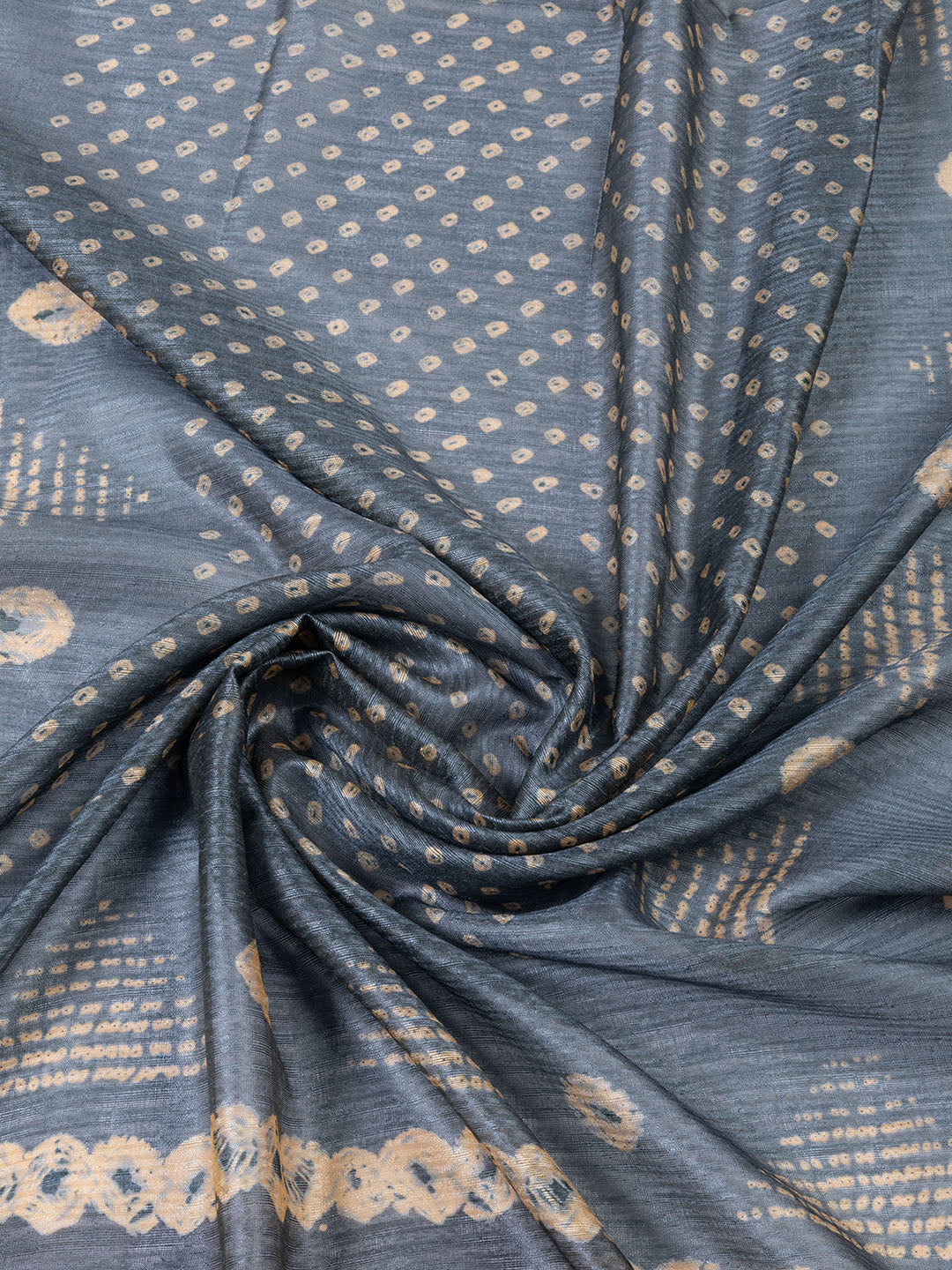 Neck Embroidered Tussar Unstitched Suit Piece With Dupatta