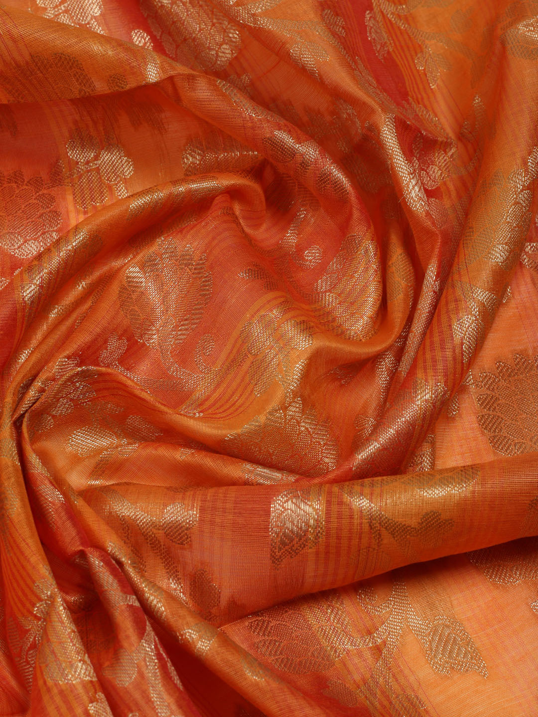 Woven Design Chanderi Unstitched Suit With Dupatta